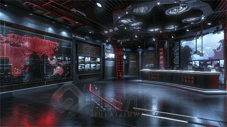 沉浸式國防宣教展廳設(shè)計,高科技軍事展覽館建設(shè),智能國防教育展館設(shè)計公司