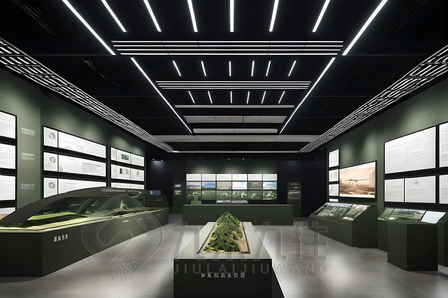 高科技防空宣教體驗館設(shè)計,數(shù)字化防空教育展廳施工,九來九往多媒體防空展館建設(shè)計公司