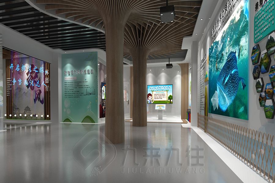 高科技法治宣教基地設(shè)計,環(huán)?，F(xiàn)代展廳建設(shè),多媒體互動展館施工