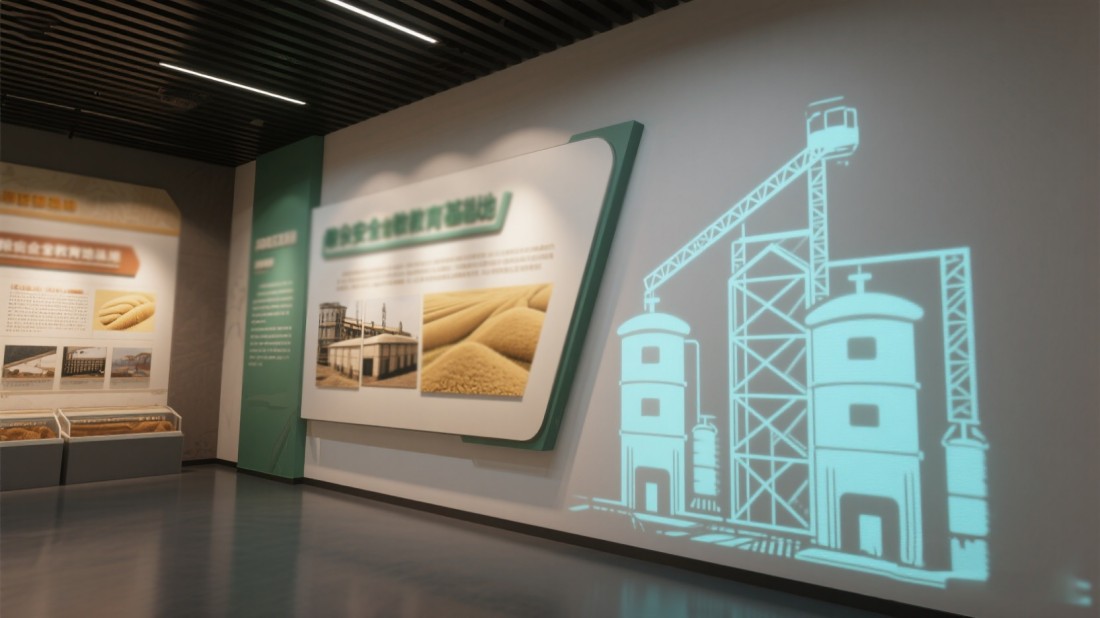 數(shù)字化糧食安全教育展廳效果圖