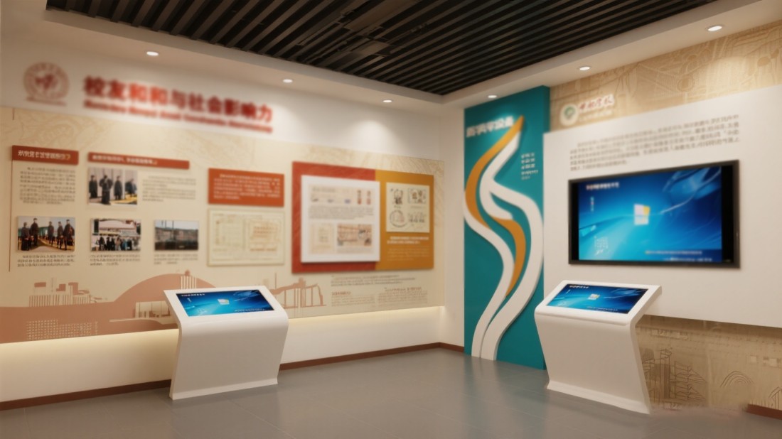 聲光電校史館設計公司效果圖